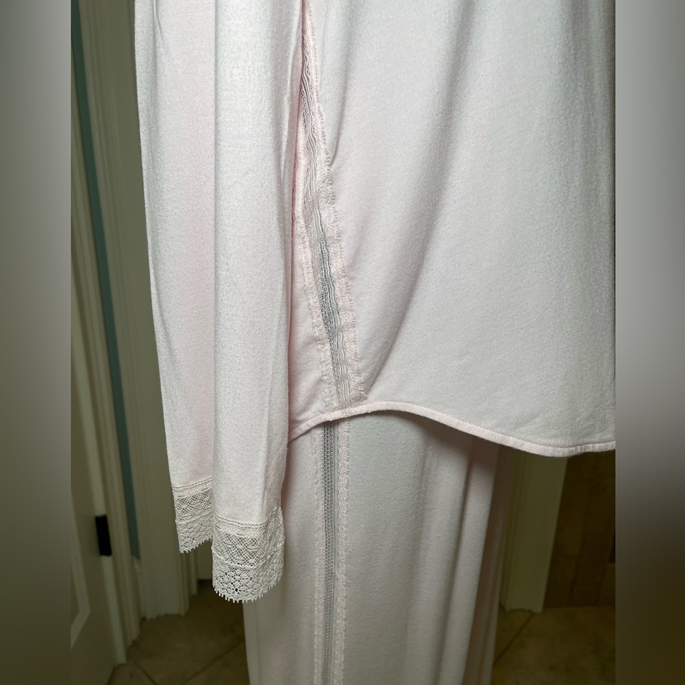 Victoria’s Secret Pink Modal Lace Trim Pajama Set Large (Long) - Picture 3 of 7